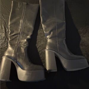 UO Faux Leather Tall Boot